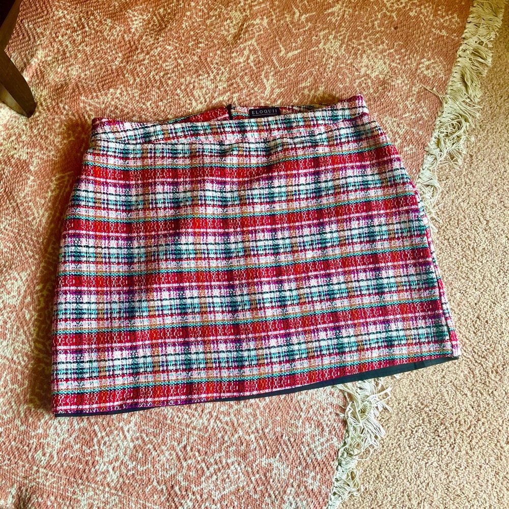 Eloquii Tweed A-line Skirt, Size 20